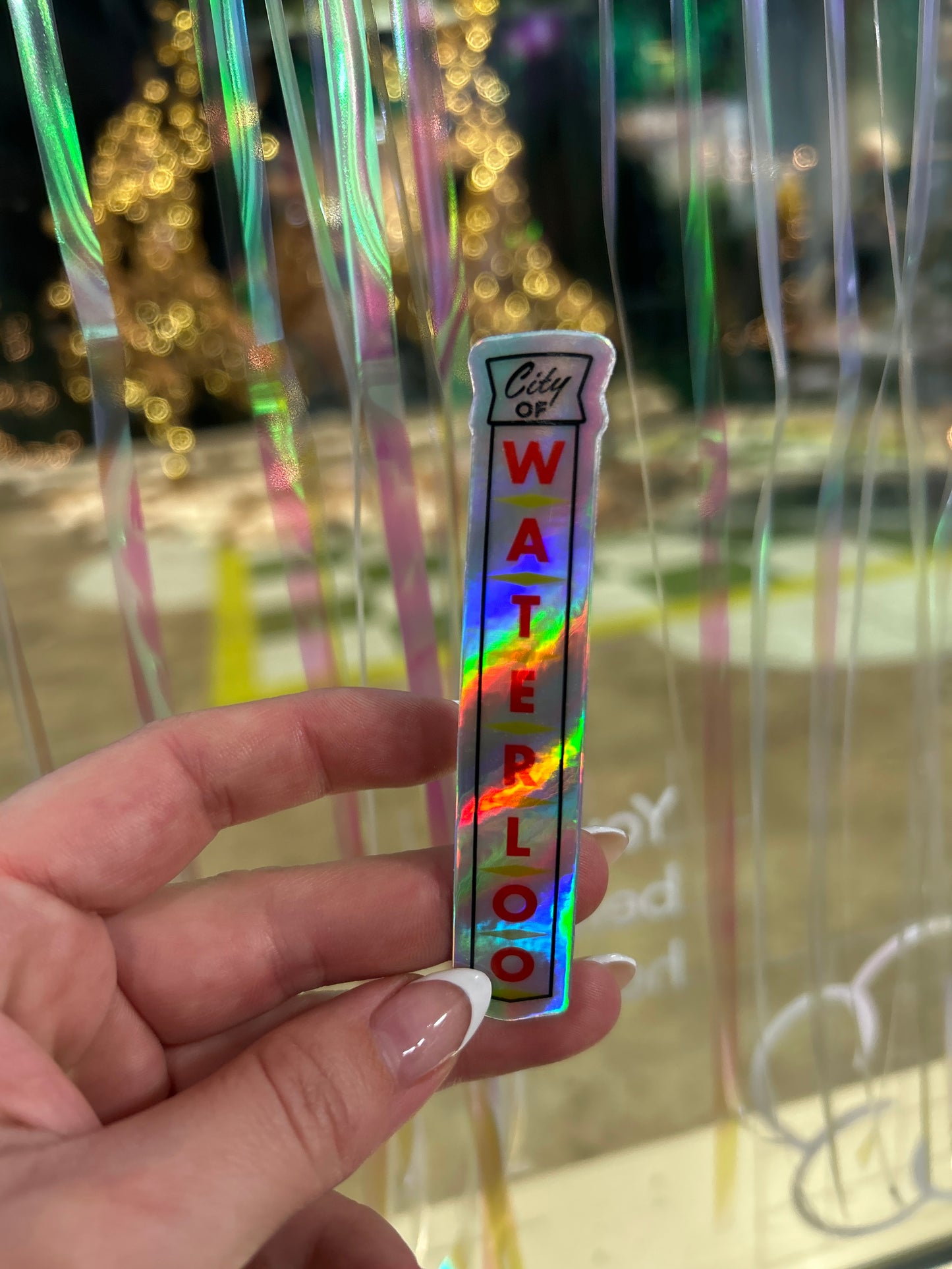 Waterloo sign sticker