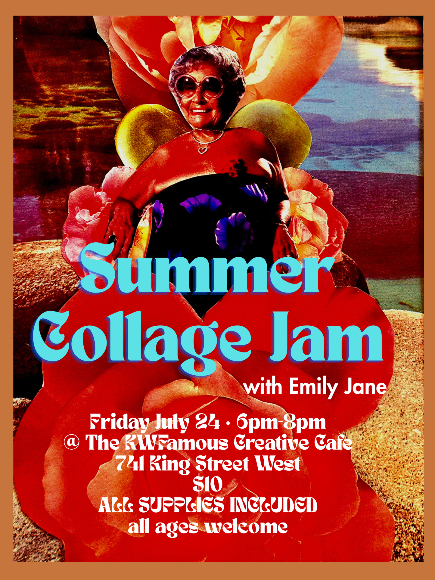 Collage Jam with Emily Jane Friday July 24 at 6pm-8pm