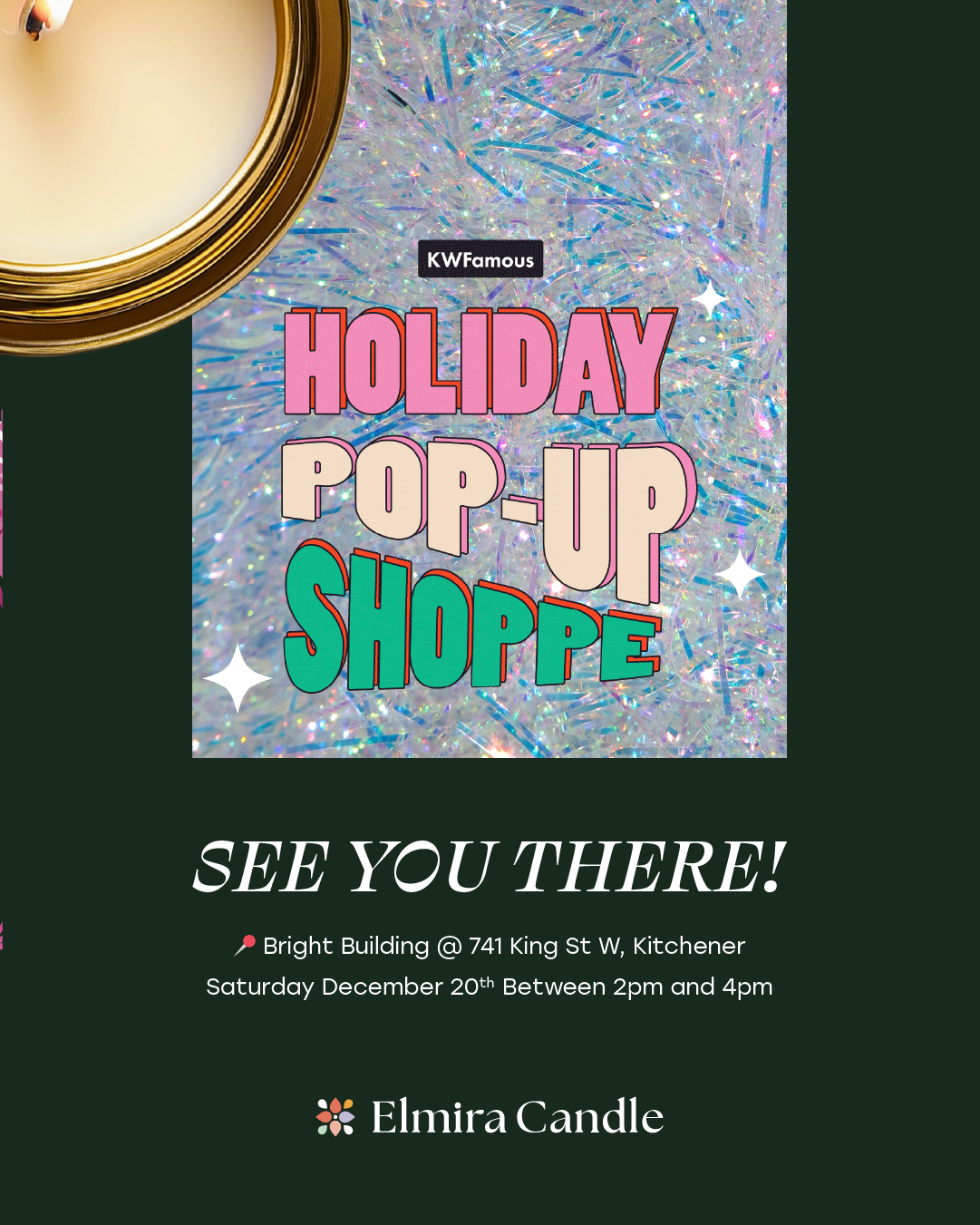 DEC 20 - Candle Decorating Workshop w/ Elmira Candle Co