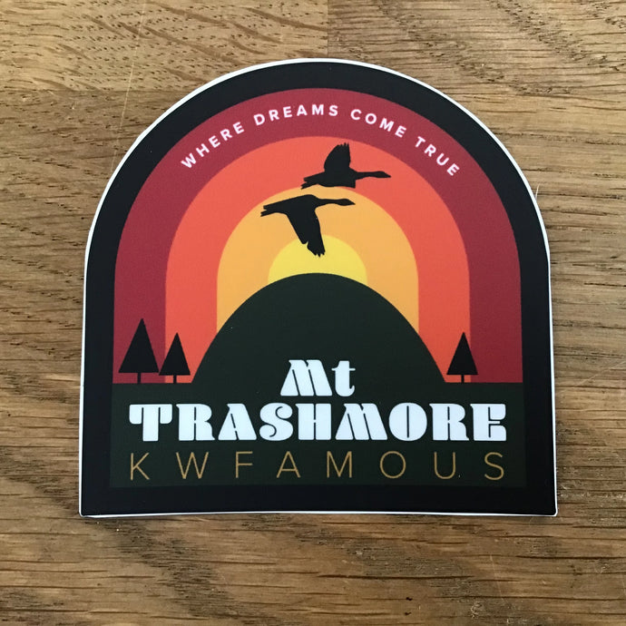 Mt Trashmore Sticker