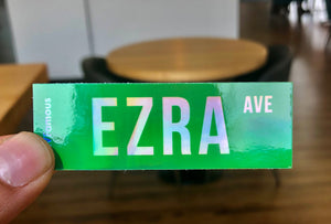 Ezra Ave Holographic Sticker